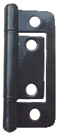 Flush Door Hinge Black 